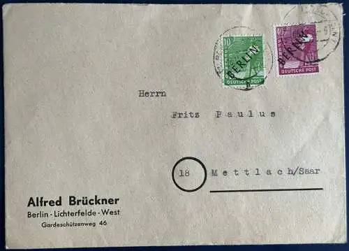 Berlin (West)  Rundstempel (Datum und/oder Ort klar)