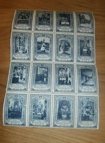 alter Bogen mit Briefmarken ,  " 700 Jahre Dominikanerkonvent in Wien " , 1927 , Marken !!!