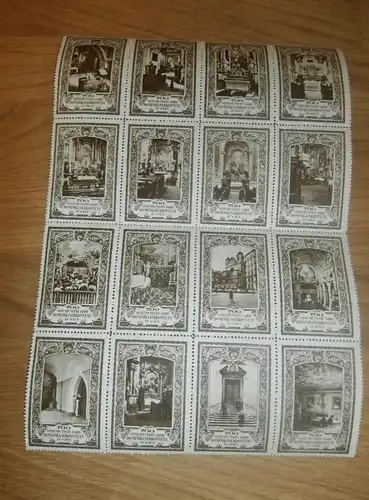 alter Bogen mit Briefmarken ,  " 700 Jahre Dominikanerkonvent in Wien " , 1927 , Marken !!!