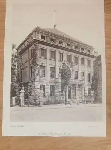 original Ansicht/ Photographie von 1902 , München , Briennerstrasse 46 , Haus , Villa , Wohnung , Wohnhaus !!!