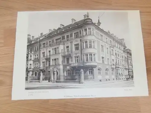 original Ansicht/ Photographie von 1902 , München , Prinz Ludwigstrasse 2 , Haus , Villa , Wohnung , Wohnhaus !!!