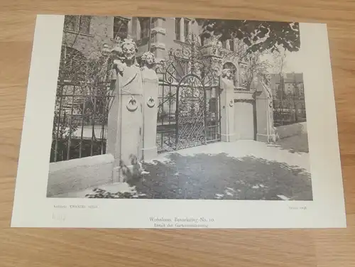 original Ansicht/ Photographie von 1902 , München , Bavariaring 10, Haus , Villa , Wohnung , Wohnhaus !!!