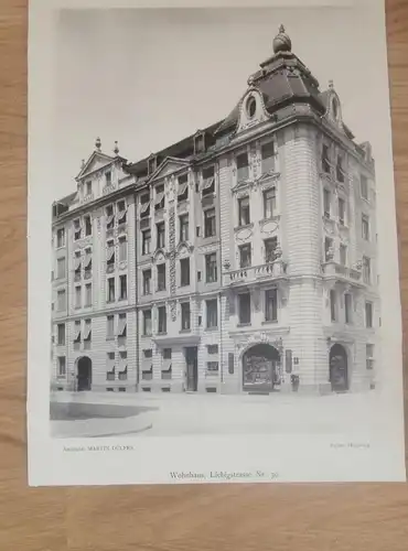 original Ansicht/ Photographie von 1902 , München , Liebigstrasse 39, Haus , Villa , Wohnung , Wohnhaus !!!