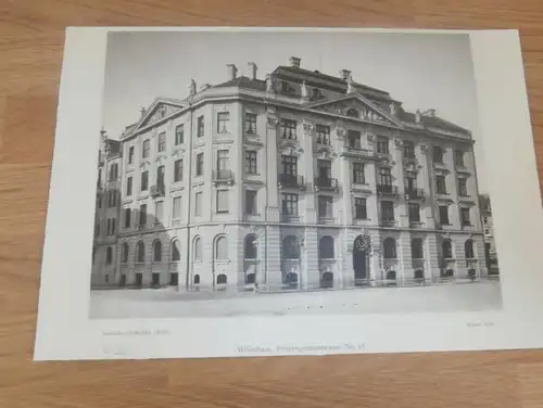 original Ansicht/ Photographie von 1902 , München , Prinzregentenstrasse 18 , Haus , Villa , Wohnung , Wohnhaus !!!