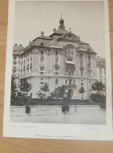 original Ansicht/ Photographie von 1902 , München , Steinsdorffstrasse , Haus , Villa , Wohnung , Wohnhaus !!!