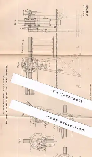 original Patent - Roessemann & Kühnemann , Berlin , 1901 , Wegschranke | Schranke | Schlagbaum | Eisenbahn , Bahn !!