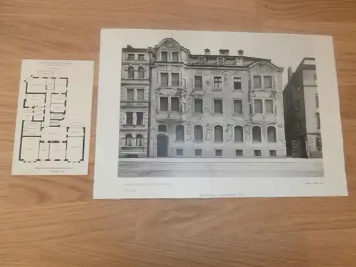 original Ansicht/ Photographie von 1902 , München , Arcisstrasse 4 , Haus , Villa , Wohnung , Wohnhaus !!!