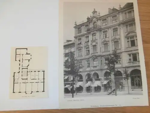 original Ansicht/ Photographie von 1902 , München , Zweibrückenstrasse 19 , Haus , Villa , Wohnung , Wohnhaus !!!