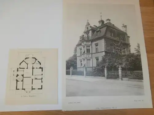 original Ansicht/ Photographie von 1902 , München , Uhlandstrasse 8 , Haus , Villa , Wohnung , Wohnhaus !!!