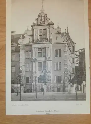 original Ansicht/ Photographie von 1902 , München , Bavariaring 10 , Haus , Villa , Wohnung , Wohnhaus !!!