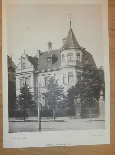 original Ansicht/ Photographie von 1902 , München , Bavariaring 18 , Haus , Villa , Wohnung , Wohnhaus !!!