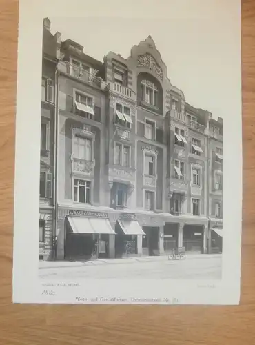original Ansicht/ Photographie von 1902 , München , Theresienstrasse 78a , Haus , Villa , Wohnung , Wohnhaus !!!