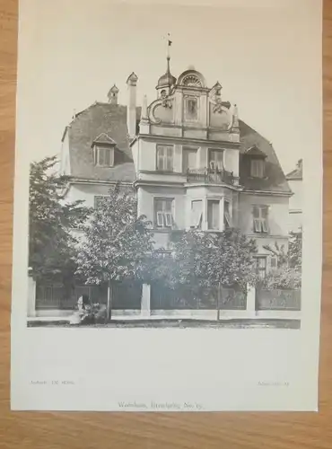 original Ansicht/ Photographie von 1902 , München , Bavariaring 19 , Haus , Villa , Wohnung , Wohnhaus !!!