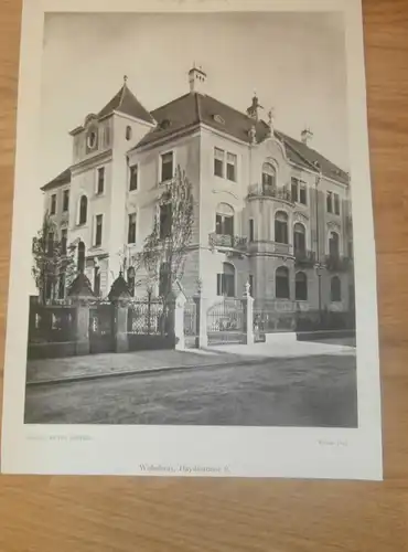 original Ansicht/ Photographie von 1902 , München , Haydnstrasse 8 , Haus , Villa , Wohnung , Wohnhaus !!!