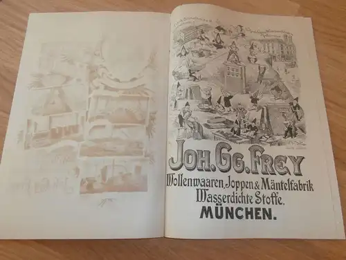 Katalog , J.G. Frey in München , ca. 1890/1900, Bekleidung , Uniform , Loden , Mäntel , Trachten , Anzüge , Lodenfrey !!