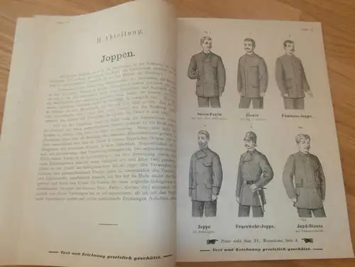 Katalog , J.G. Frey in München , ca. 1890/1900, Bekleidung , Uniform , Loden , Mäntel , Trachten , Anzüge , Lodenfrey !!