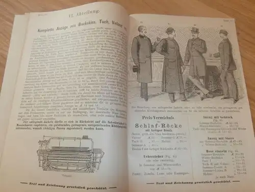 Katalog , J.G. Frey in München , ca. 1890/1900, Bekleidung , Uniform , Loden , Mäntel , Trachten , Anzüge , Lodenfrey !!