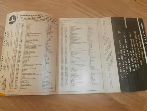 Münchner Woche , 1958 , Heft , Programm mit viel Werbung / Reklame , München Stadtplan !!!