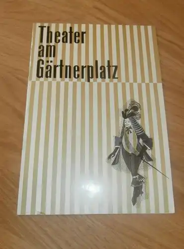 Theater am Gärtnerplatz , München 1961, original Heft mit viel Reklame / Werbung , Programm !!!