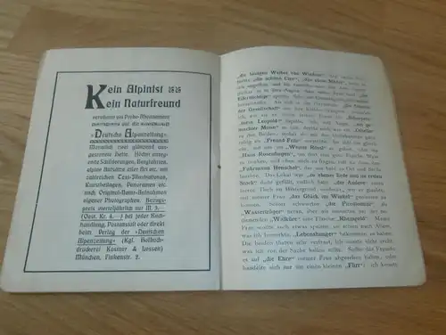 Theater am Gärtnerplatz , München 1902 , original Heft mit viel Reklame / Werbung , Programm !!!