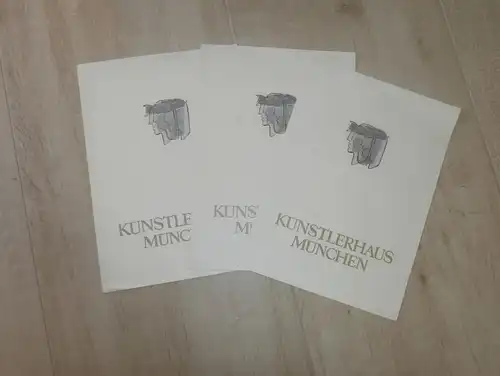 Künstlerhaus München , 3 Prospekte / Programme , 1962 Künstlerhausverein , Kunst , Künstler , Lenbachplatz !!!