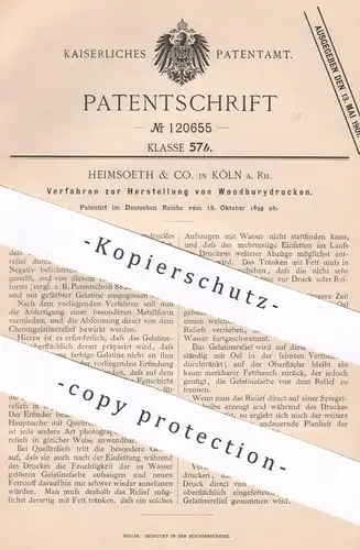 original Patent - Heimsoeth & Co. , Köln a. Rhein , 1899 , Woodburydruck | Woodbury - Druck | Druckerei | Photography !