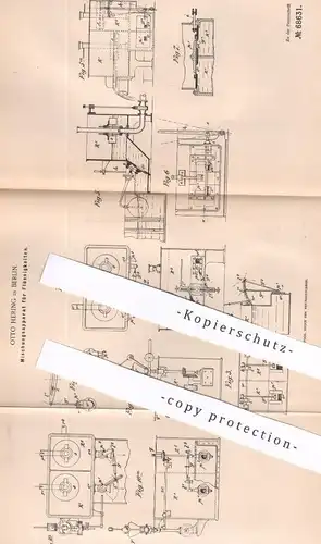 original Patent - Otto Hering , Berlin , 1892 , Mischungsapparat für Flüssigkeiten | Herst. von Papier | Papierfabrik !