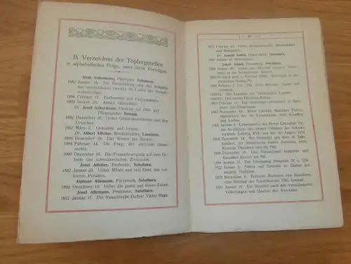 Die Solothurnische Töpfergesellschaft , 1857 - 1907 , Festschrift Solothurn 1909, Töpfer , Töpferei , Schweiz !!!