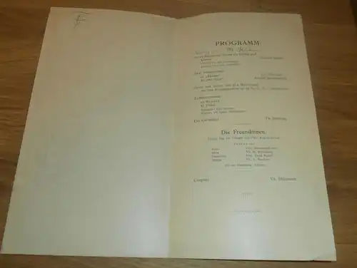 Studentika , München 1.06.1907 , akademischer Gesangverein , Kneipe , Konzert , Programm , 27,5 x 15 cm , AGV !!