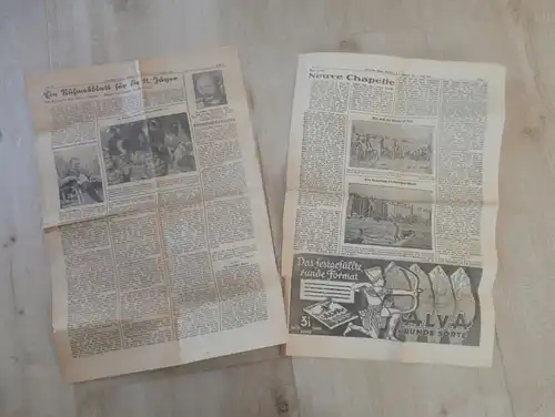 Neuve Chapelle - Ruhmesblatt für 11. Jäger , Artikel aus Zeitung - Marburg 1936 , Oberhessische Zeitung !!!