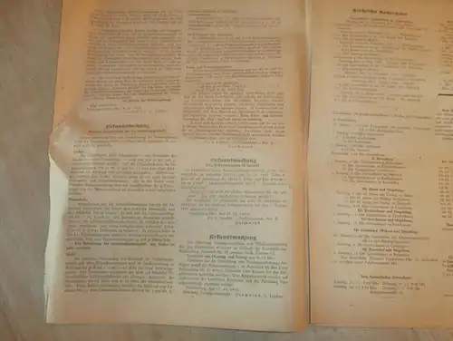 2x Zeitung Frankenberg / Eder , 22.12.1945 + 29.12.1945 , Amtsblatt , Kriegsende , Polizei , Hessen , Kassel , RAR !!!