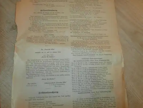 2x Zeitung Frankenberg / Eder , 22.12.1945 + 29.12.1945 , Amtsblatt , Kriegsende , Polizei , Hessen , Kassel , RAR !!!