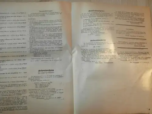 2x Zeitung Frankenberg / Eder , 8.12.1945 + 15.12.1945 , Amtsblatt , Kriegsende , Polizei , Hessen , Kassel , RAR !!!