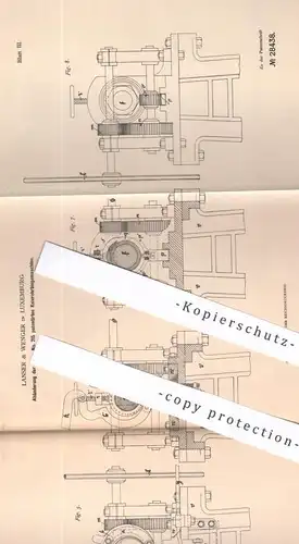 original Patent - Lanser & Wenger , Luxemburg | 1883 | Knierohrbiegemaschine | Rohrbiegemaschine | Rohr , Rohre , Metall