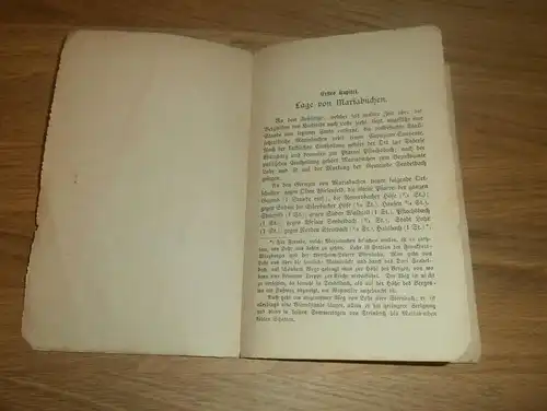 uraltes Buch Maria Buchen , 1884 , Lohr am Main , Geschichte der Wallfahrt und Kloster  !!!