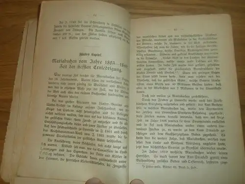 uraltes Buch Maria Buchen , 1884 , Lohr am Main , Geschichte der Wallfahrt und Kloster  !!!