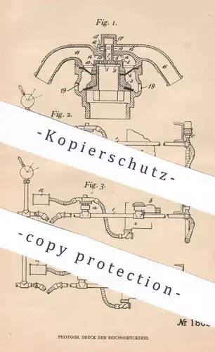 original Patent - Gebrüder Hardy , Wien , Österreich , 1905 , Schnellbremsventil für Luftsaugebremse | Eisenbahn Bremse