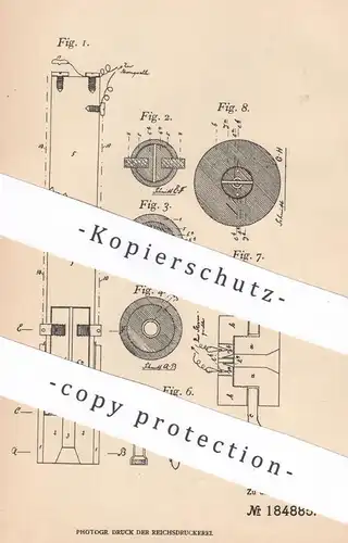 original Patent - Emil Callenberg , Hagen , 1906 , Betäuben und Töten von Schlachttier per Patrone mit Sprengstoff !!!