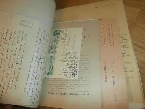 kompletter Ordner / Dokumente , 1925 , Britisches Museum , Lithographie , Reims , Jules Vodoz , Zürich , Sammlung !!!
