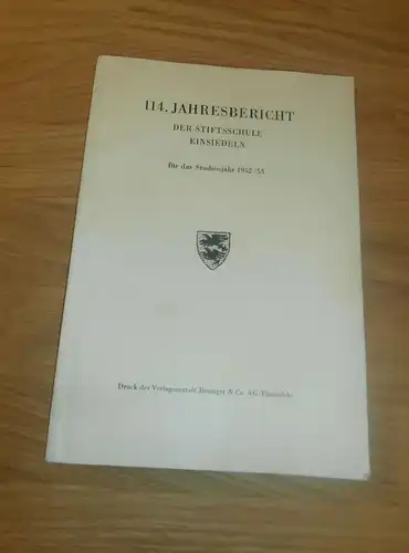 Jahresbericht , Einsiedeln , 1952/53 , Stiftschule , Katalog / Buch , Schule !!!