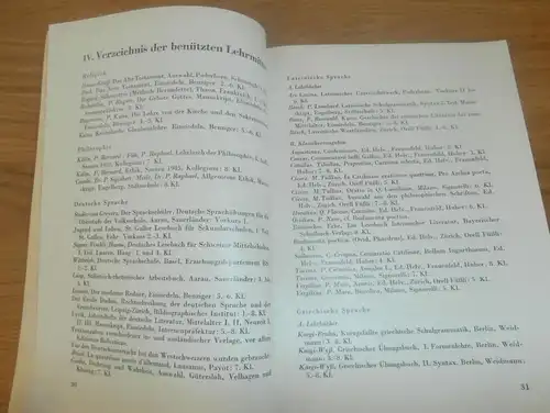 Jahresbericht , Einsiedeln , 1952/53 , Stiftschule , Katalog / Buch , Schule !!!