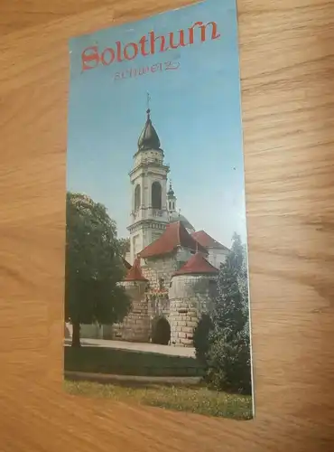 Solothurn - Prospekt / Katalog ca. 1947 , Plan , Faltplan !!!