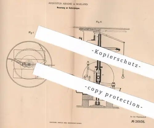 original Patent - Augustus Abadie , Mailand , Italien , 1883 , Kollergänge | Mühle , Mühlen | Kollergang