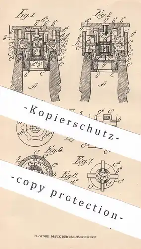 original Patent - Charles Nathan Brisco , Morgentown , West Virginia USA , 1905 , Flaschenverschluss gegen Wiederfüllen