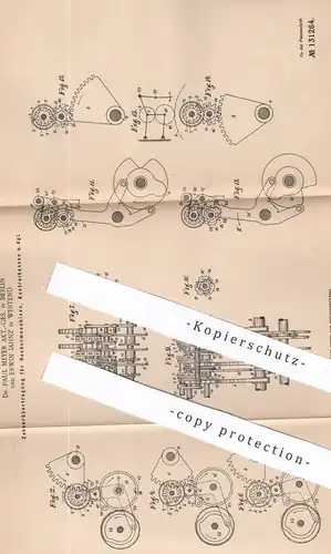 original Patent - Dr. Paul Meyer AG , Berlin | Erwin Jahnz , Westend | 1901 | Zehnerübertragung für Rechner & Kassen !!