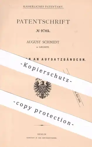 original Patent - August Schmidt , Liegnitz , 1879 , Aufsatzbänder | Türband , Türschloss , Tür , Türen | Schlosser !!!
