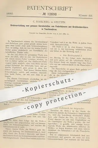 original Patent - C. Hahlweg , Stettin , 1880 , Taschenuhr , Taschenuhren | Uhr , Uhren , Uhrwerk , Uhrmacher !!