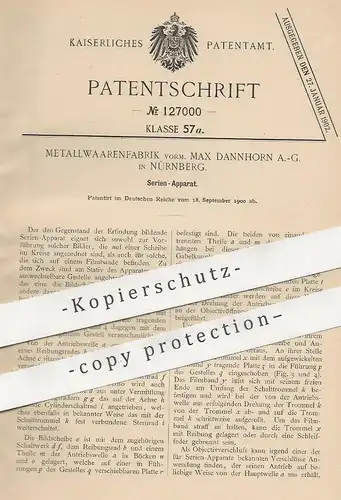 original Patent - Metallwaarenfabrik vorm. Max Dannhorn AG , Nürnberg , 1900 , Serienapparat | Kamera , Fotoapparat !!