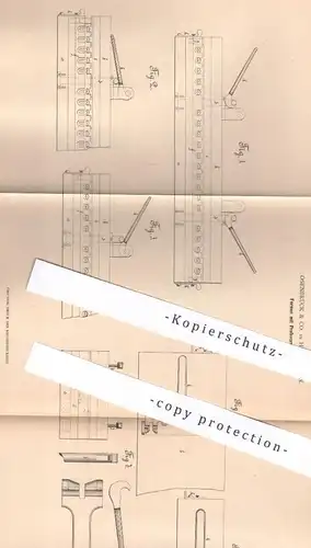 original Patent - Osenbrück & Co. , Hemelingen , 1880 , Formpresse für Zigarren | Presse , Form , Zigaretten , Tabak !!!