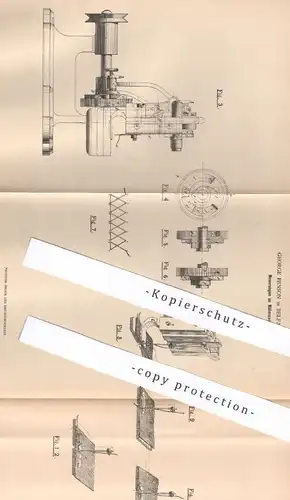 original Patent - George Benson , Belfast , Irland , 1879 , Nähmaschine , Nähmaschinen | Nähen , Schneider , Schneiderei